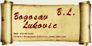 Bogosav Luković vizit kartica